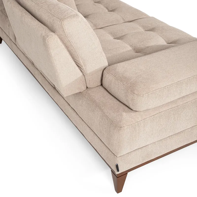 Canapea fixă Sonya, Crem, Diverse configurații, Diverse dimensiuni - 2 locuri / 200x104x86 cm