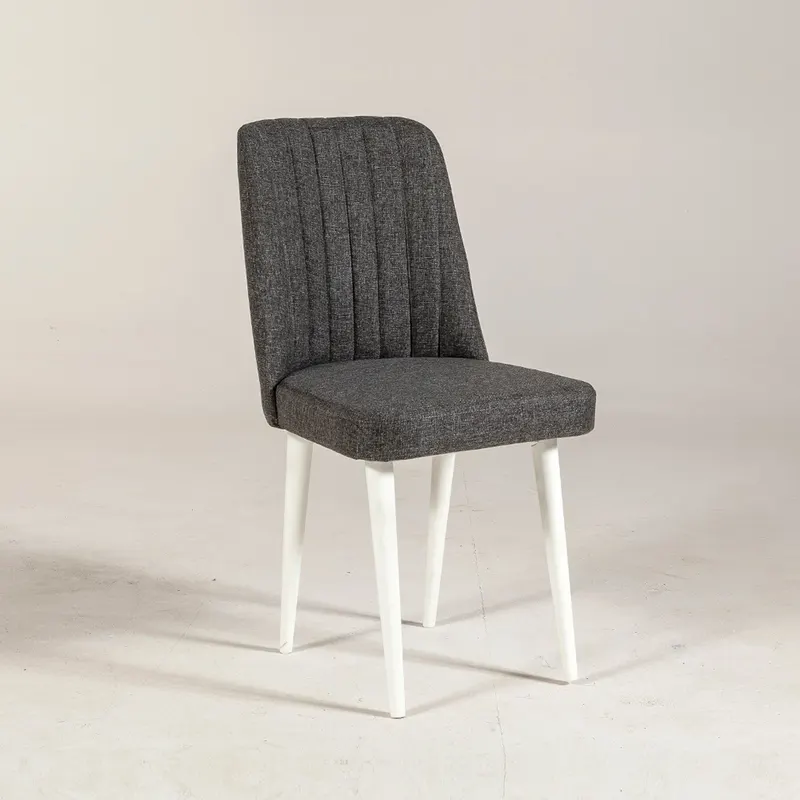 Scaun Vina Sandalye, Diverse culori, Diverse dimensiuni - Alb - Antracit / 47x46x89 cm