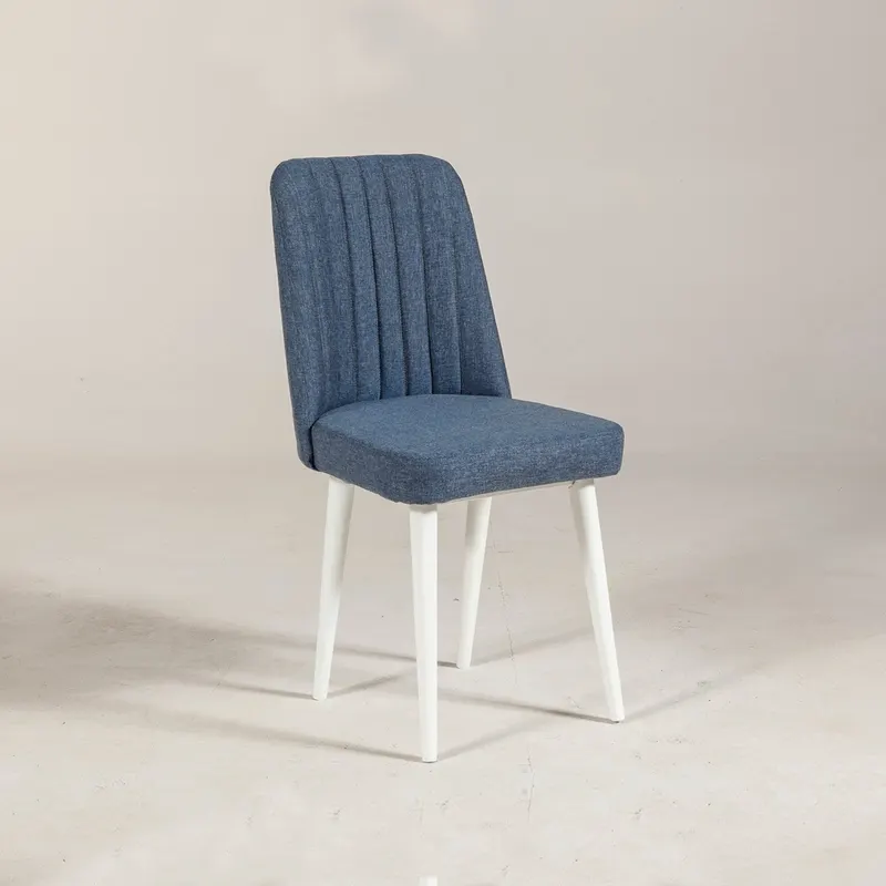 Scaun Vina Sandalye, Diverse culori, Diverse dimensiuni - Alb - Albastru închis / 47x46x89 cm