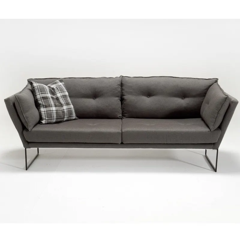 Canapea fixă Relax, Diverse culori, Diverse configurații, Diverse dimensiuni - Gri / 3 locuri / 212x88x80 cm