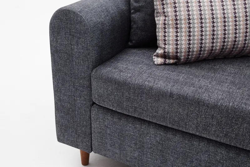 Canapea fixă Salem, Diverse culori, Diverse configurații, Diverse dimensiuni - Antracit / 3 locuri / 211x83x86 cm