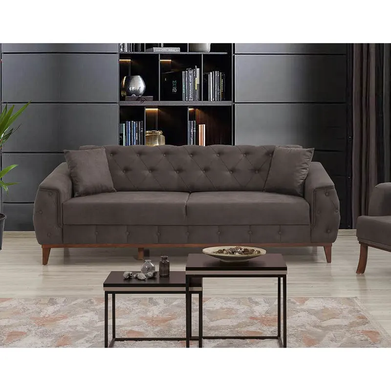 Canapea extensibilă 3 locuri Marta, Diverse culori, 225x94x85 cm - Antracit