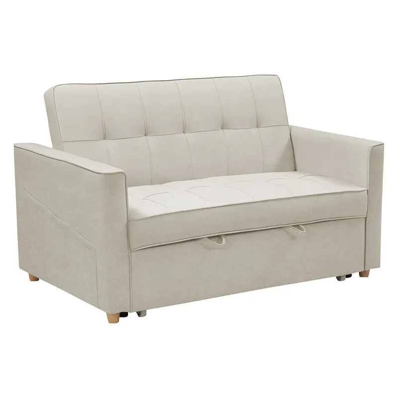Canapea extensibilă Commit, Diverse culori, 142x93x90 cm - Bej - Gri