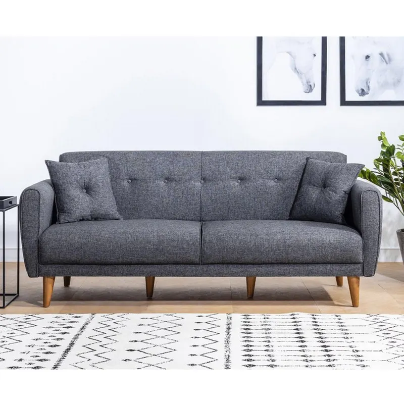 Canapea extensibilă Aria, 3 locuri, Diverse culori, 205x80x85 cm - Antracit