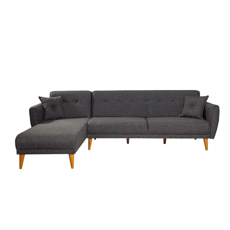 Canapea extensibilă Aria, Colț, Diverse culori, 277x175x86 cm - Antracit