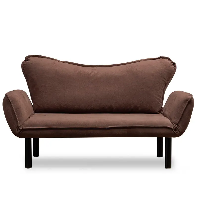 Canapea extensibilă 2 locuri Chatto, Diverse culori, 140x65x70 cm - Maro