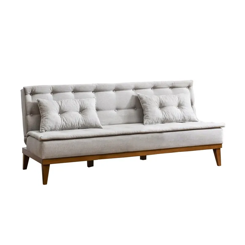 Canapea extensibilă 3 locuri Fuoco, Diverse culori, 180x80x78 cm - Crem