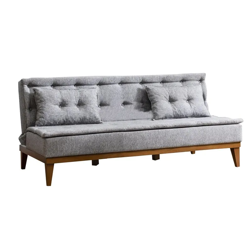 Canapea extensibilă 3 locuri Fuoco, Diverse culori, 180x80x78 cm - Gri deschis