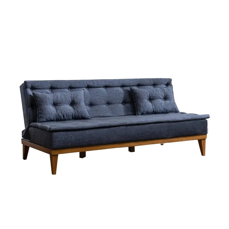 Canapea extensibilă 3 locuri Fuoco, Diverse culori, 180x80x78 cm - Albastru închis