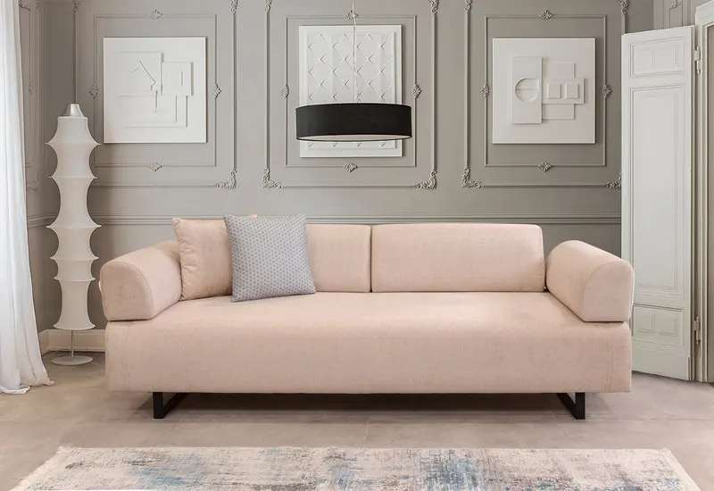 Canapea extensibilă 3 locuri Infinity, Diverse culori, 90x66x80 cm - Bej