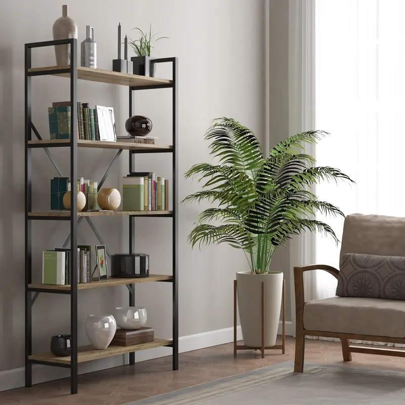 Bibliotecă 3250000006029, Pin atlantic, 90x34x180 cm - Natural