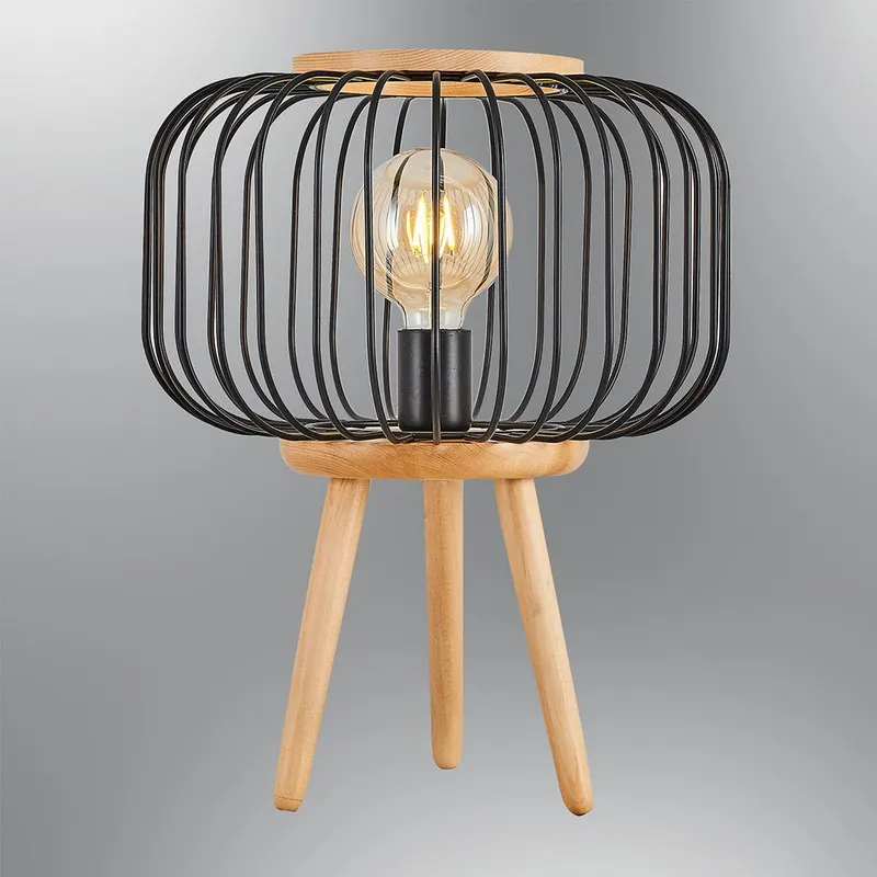 Veioză L1278, Negru, Ø34x43 cm - Negru
