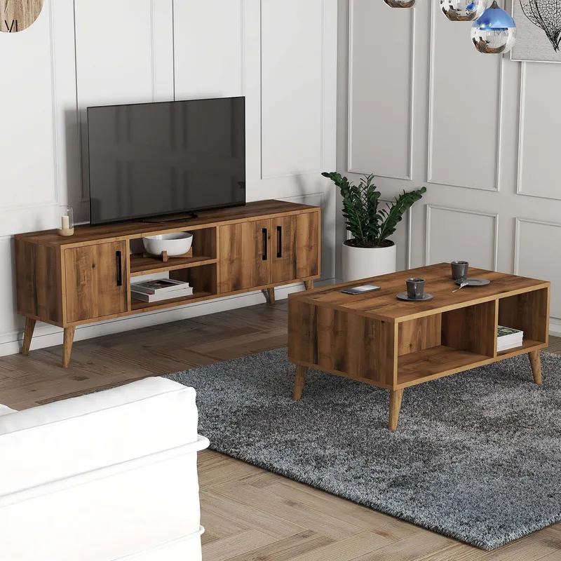 Set mobilă pentru sufragerie Set 1582-2072, Nuc, 150x34x52 cm - Nuc
