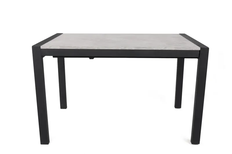 Masă dining extensibilă Silva - 1013, Mink - Negru, 120x74x75 cm - Bej - Negru