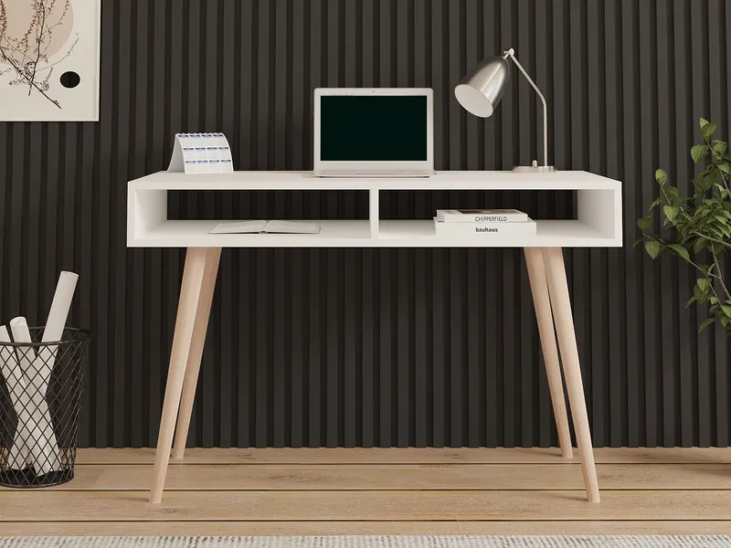 Birou Cisto, Alb, 120x60x75 cm - Alb