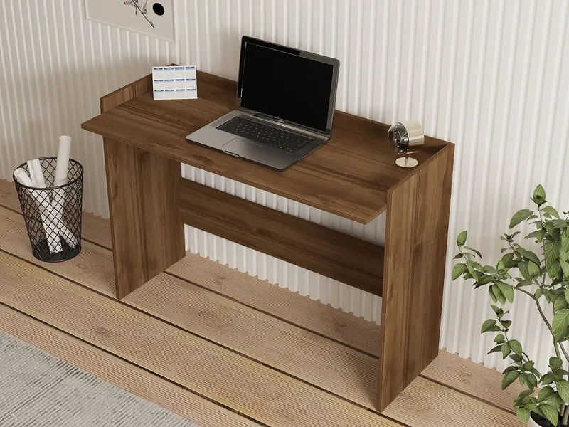 Birou Ermo, Nuc, 120x40x85 cm - Nuc