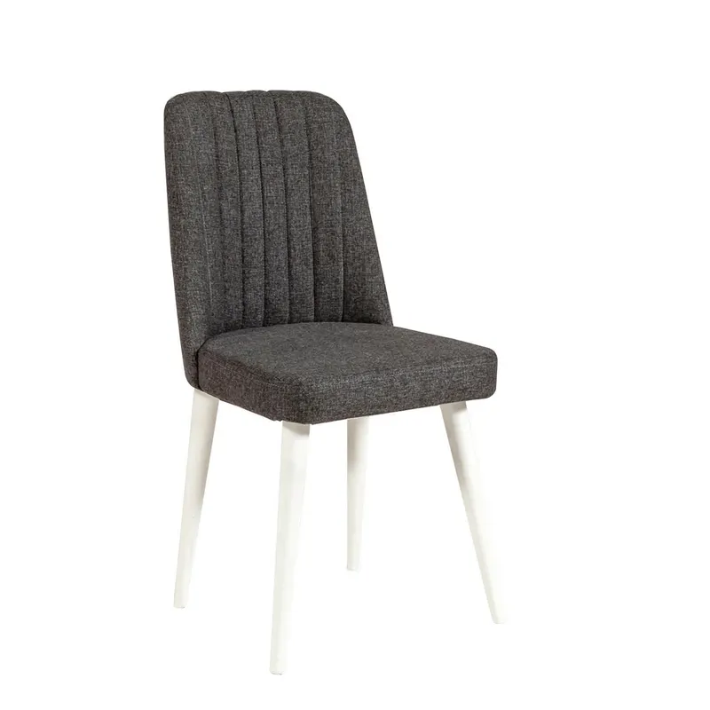 Scaun Stormi Sandalye Wht-Ant., Alb - Antracit, 47x46x89 cm - Alb - Antracit