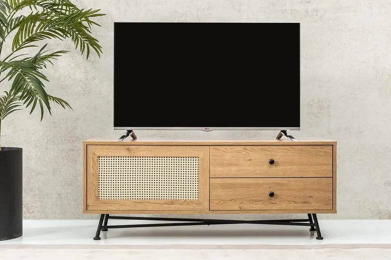 Comodă TV Nala 140, Natur, 140x40x55 cm - Natural