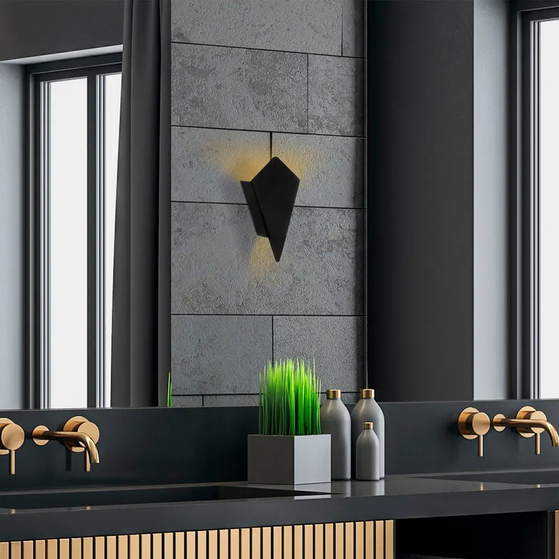 Aplică de perete Cut - 11835, Negru, 13x6x24 cm - Negru