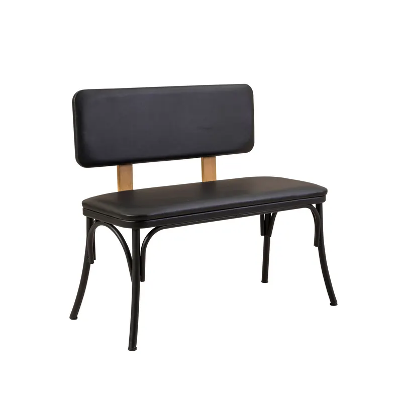 Taburet Oliver Bank Karina, Negru, 100x53x85 cm - Negru