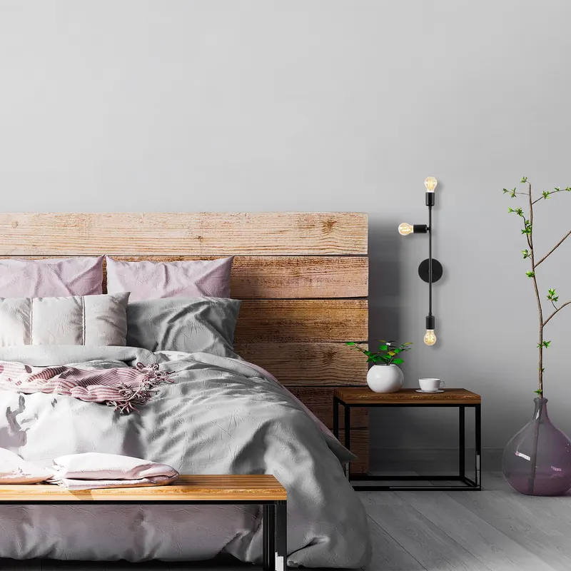 Aplică de perete Bedside - 3162, Negru, Ø12x65 cm - Negru