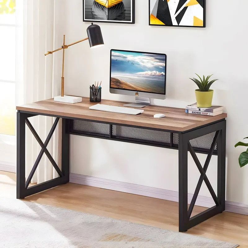 Birou Exclusive, Maro - Negru, 120x60x75 cm - Maro - Negru