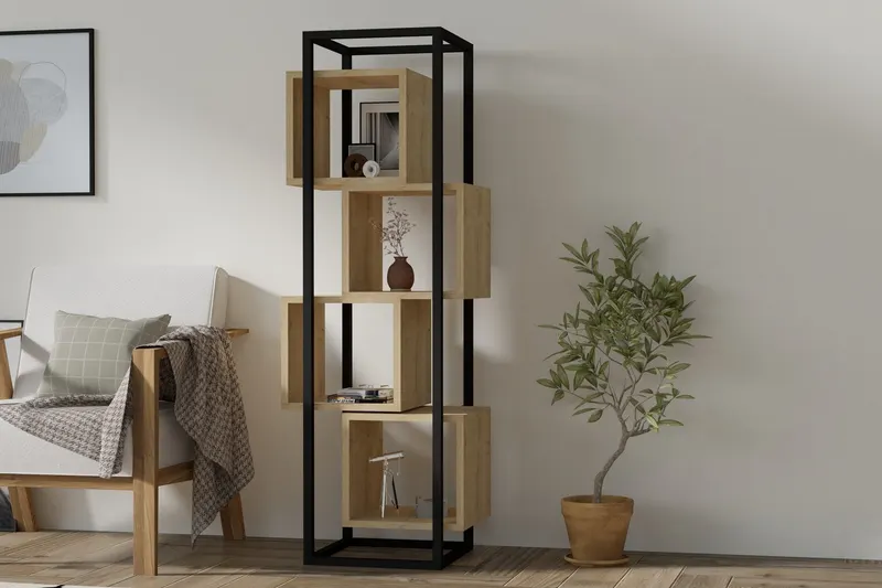 Bibliotecă Rabant, Sapphire, 44x29x140 cm - Albastru