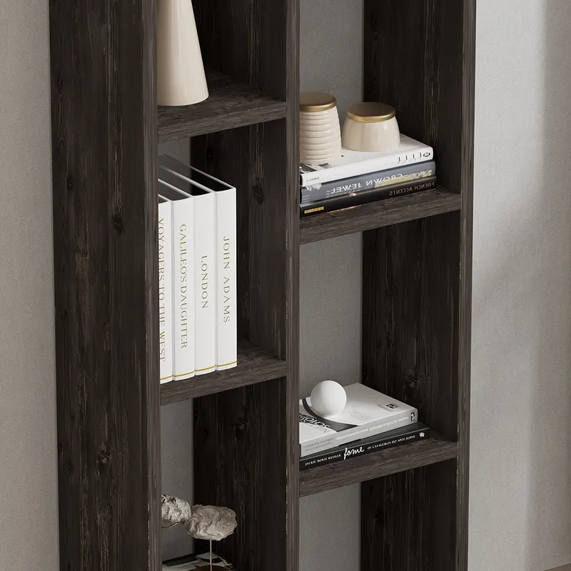 Bibliotecă Tomi, Antracit, 44x20x150 cm - Antracit