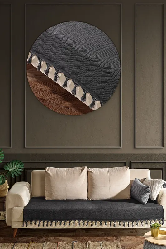 Cuvertură Asya, Negru, 115x200 cm - Negru