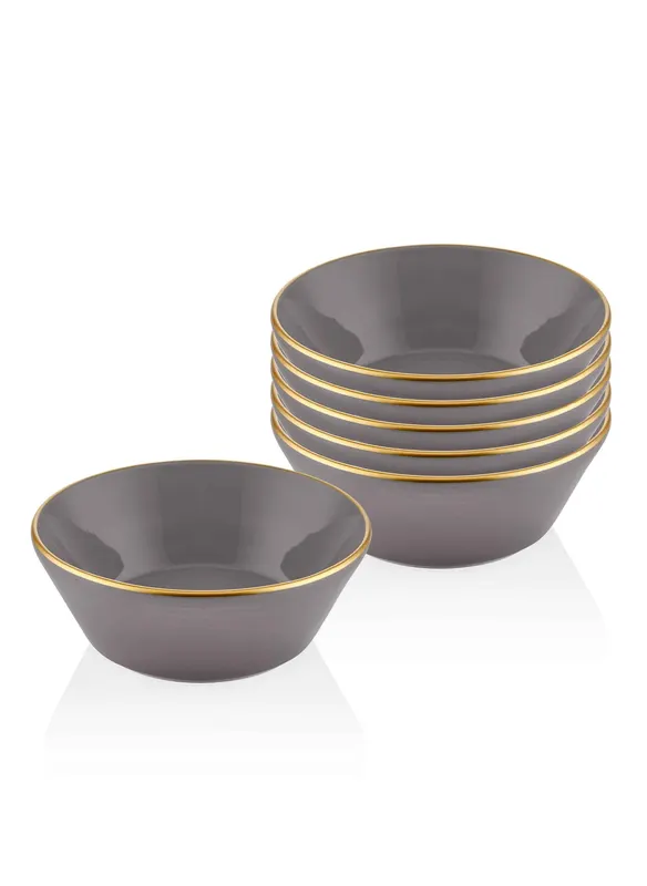 Set de boluri 6 bucăți BSC0025, Gri, 15x15x5 cm - Gri