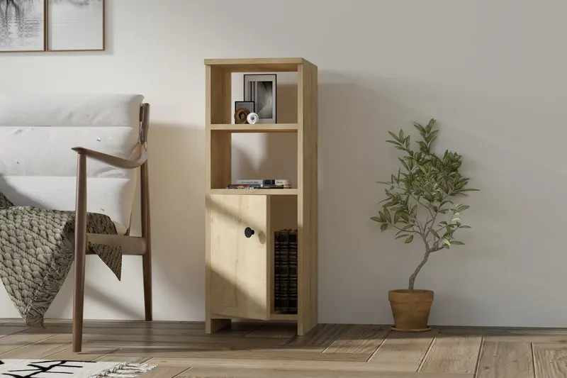 Bibliotecă Owen, Sapphire, 33x31x92 cm - Albastru