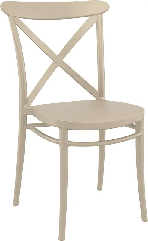 Set 4 scaune N00001, Cappuccino, 51x51x87 cm - Cappuccino