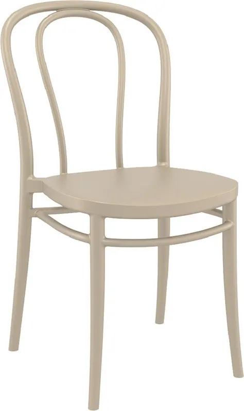 Set 4 scaune N00004, Cappuccino, 45x52x85 cm - Cappuccino