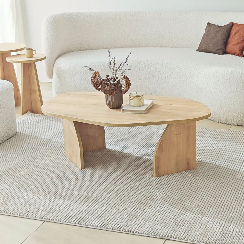 Măsuță de cafea Nova, Diverse culori, 100x60x35 cm - Stejar safir