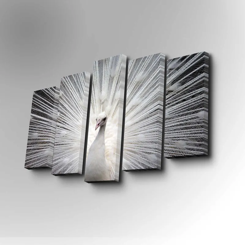 Tablou canvas 5 bucăți 5PUC-003, Multicolor, 82x50x3 cm - Multicolor
