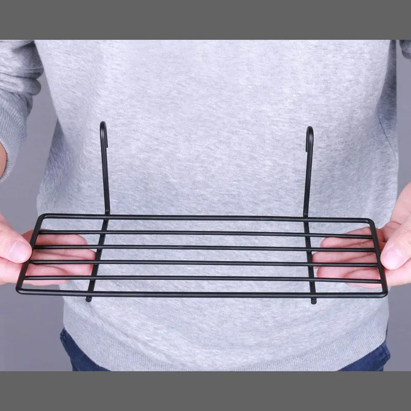 Decorațiune de perete din metal WR015, Negru, 24x10x8 cm - Negru