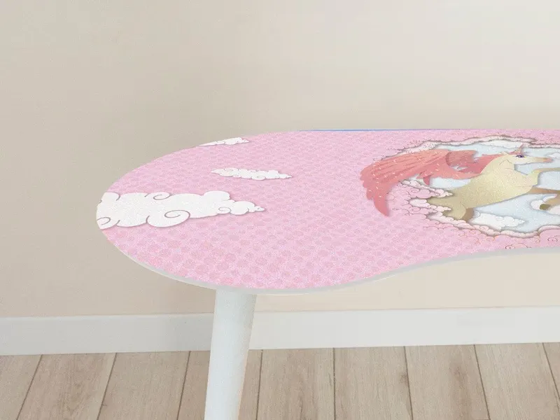 Masă pentru copii Pegasus, Multicolor, 60x70x120 cm - Multicolor