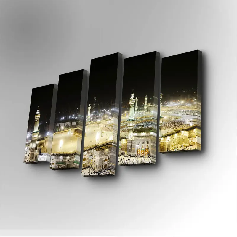 Tablou canvas 5 bucăți 5PUC-016, Multicolor, 82x50x3 cm - Multicolor
