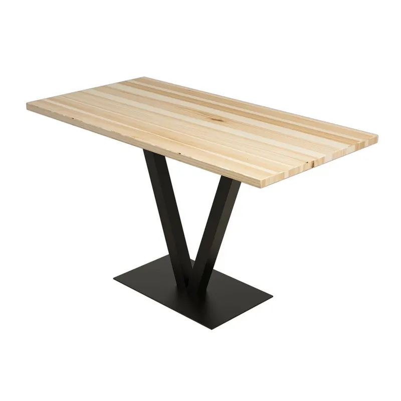 Masă dining Sun Table, Silverbirch - Negru, 130x66x77 cm - Negru