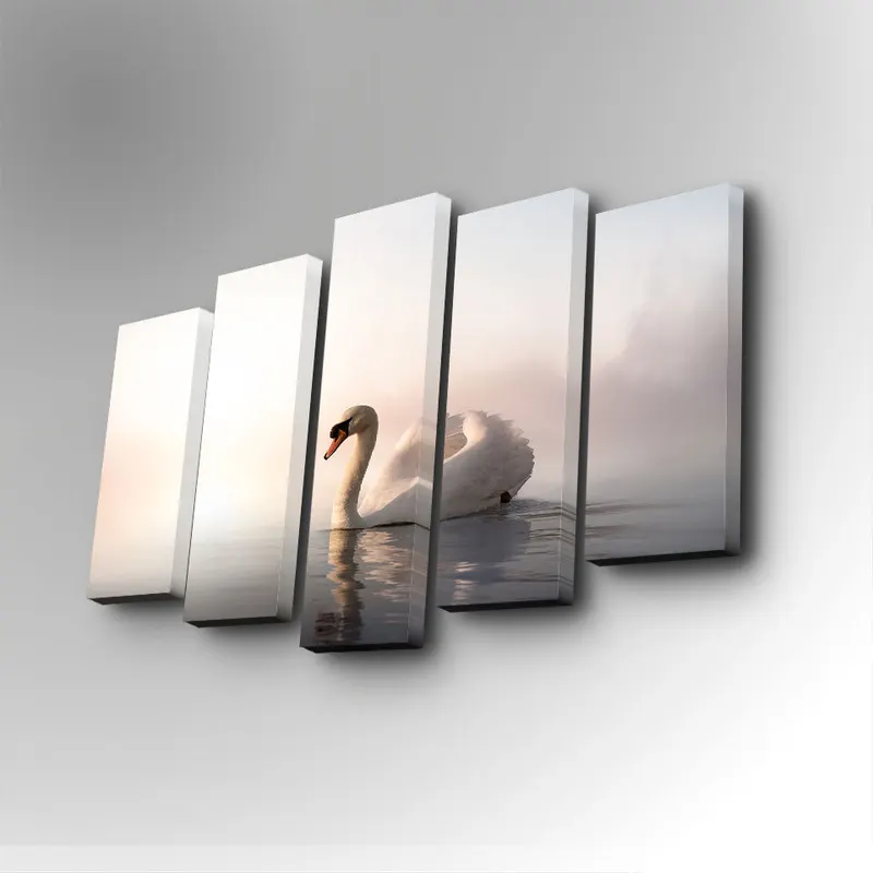 Tablou canvas 5 bucăți 5PUC-024, Multicolor, 82x50x3 cm - Multicolor