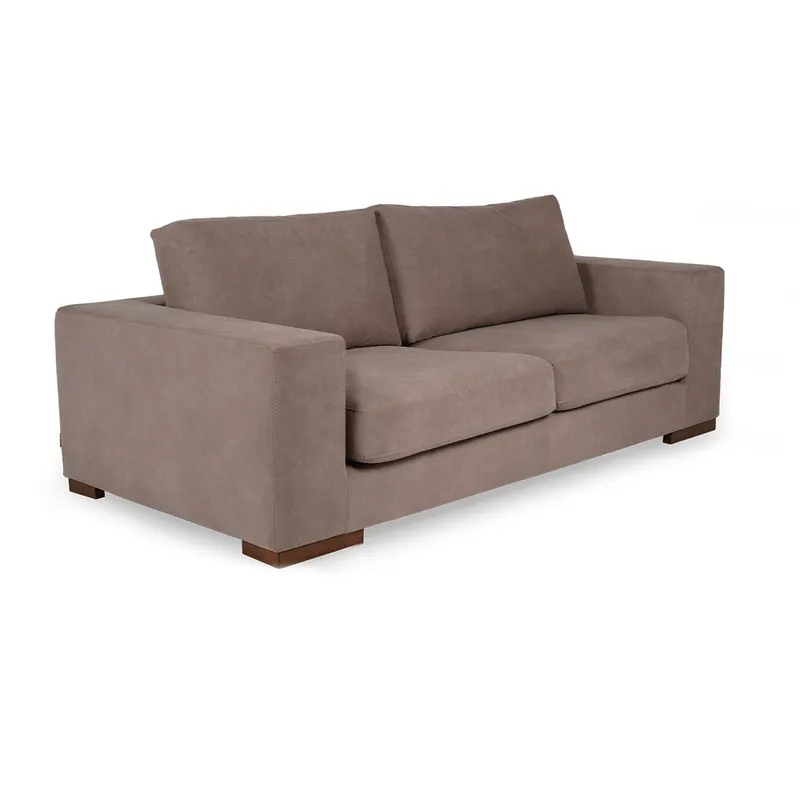 Canapea fixă 2 locuri Nplus, Maro, 204x102x80 cm - Maro