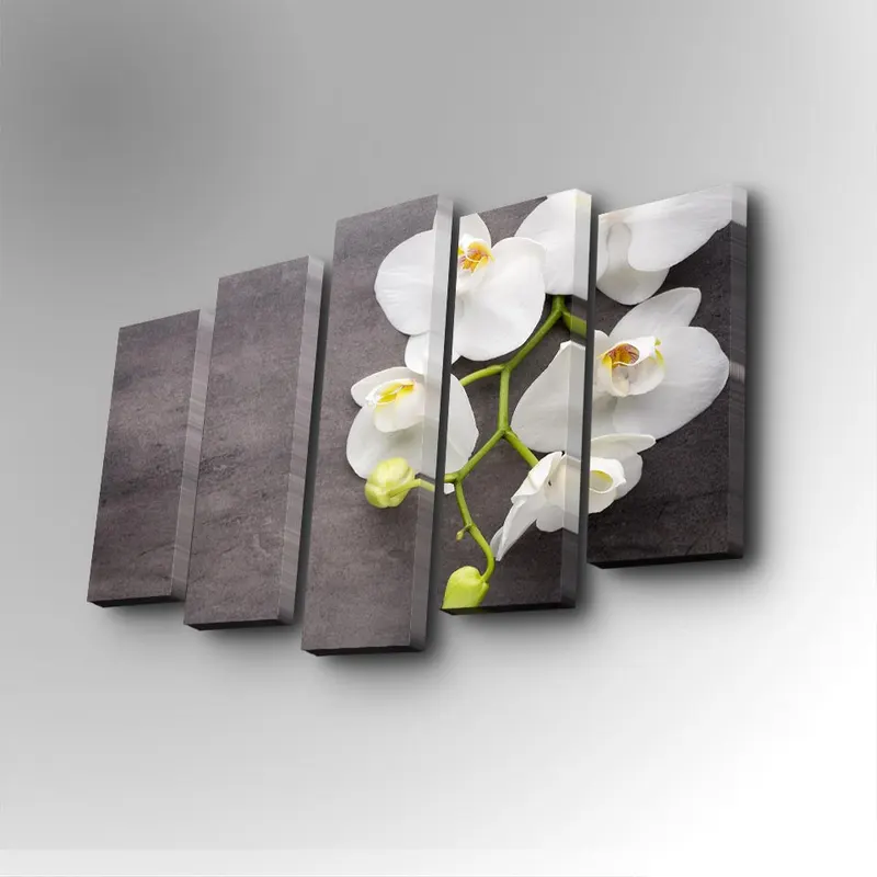 Tablou canvas 5 bucăți 5PUC-031, Multicolor, 82x50x3 cm - Multicolor