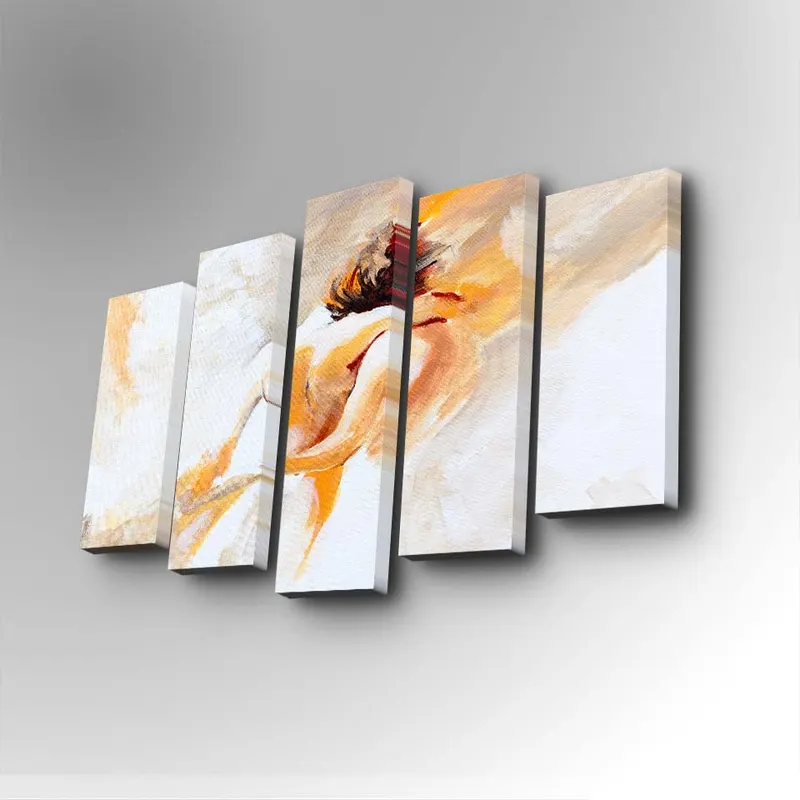 Tablou canvas 5 bucăți 5PUC-038, Multicolor, 82x50x3 cm - Multicolor