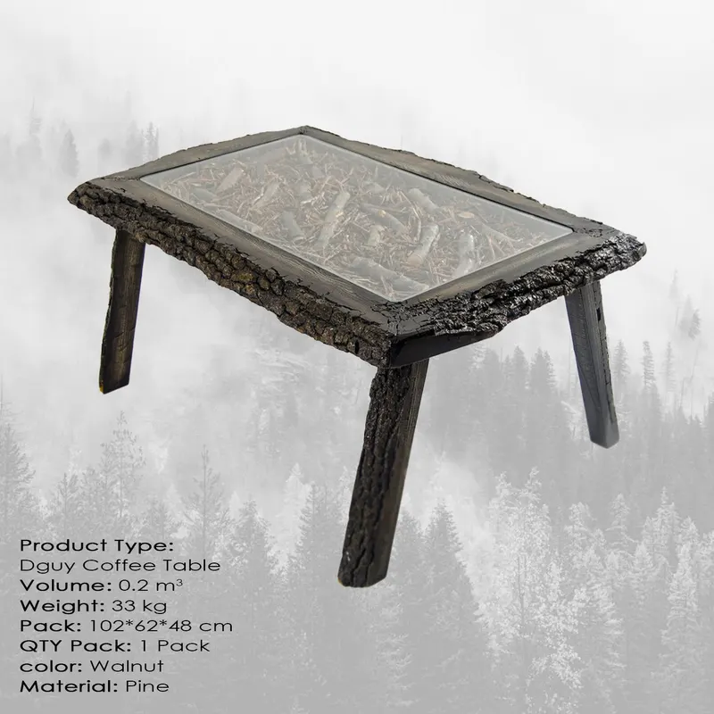Măsuță de cafea Dguy, Negru, 100x60x46 cm - Negru