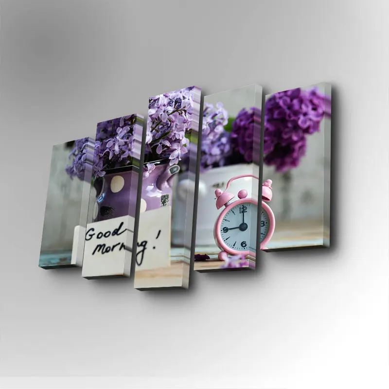 Tablou canvas 5 bucăți 5PUC-058, Multicolor, 82x50x3 cm - Multicolor