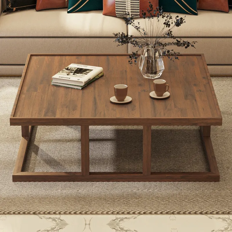 Măsuță de cafea Nitra, Pin, 105x105x35 cm - Natural