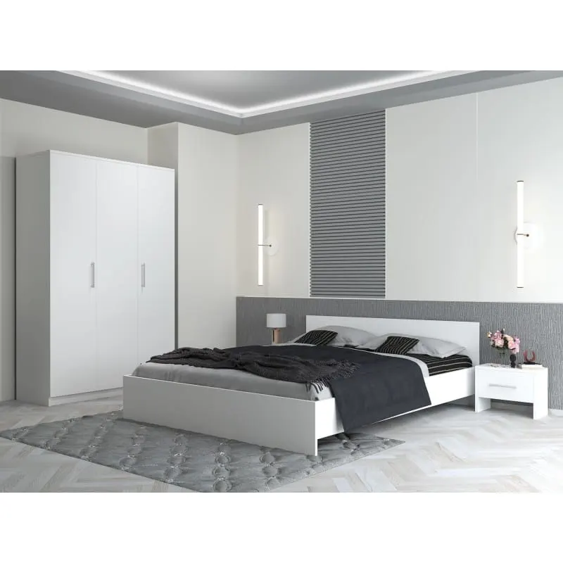 Set dormitor Practic 3U, Alb