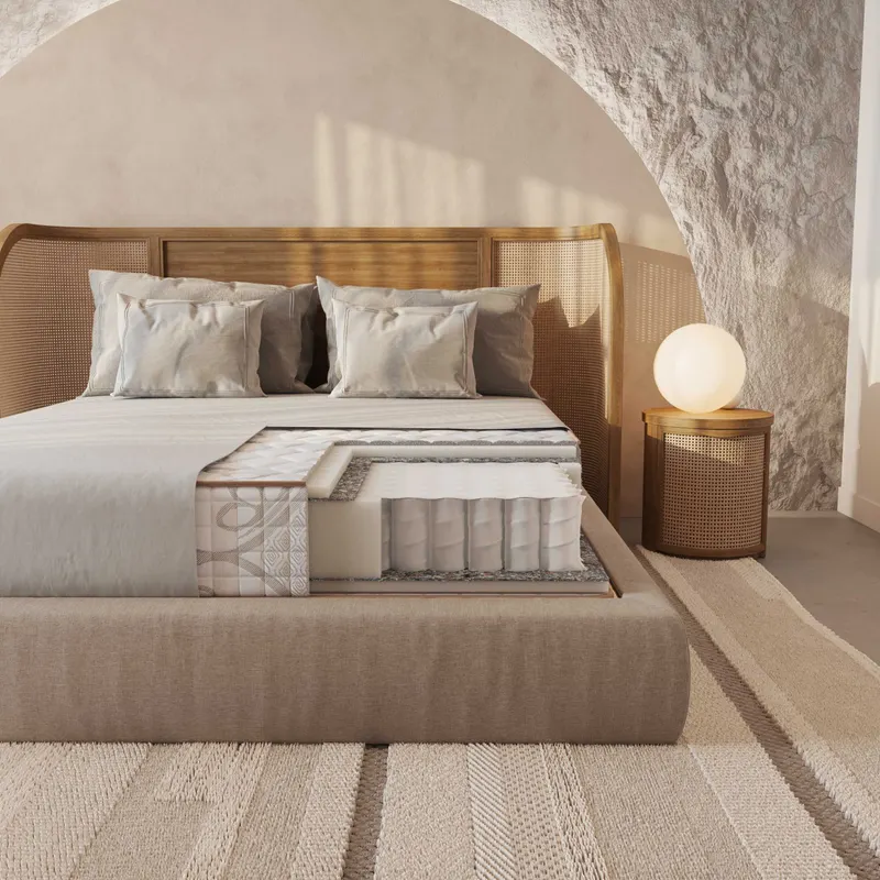 Saltea cu arcuri individuale Eko Pocket, grosime 24 cm 160x200 cm