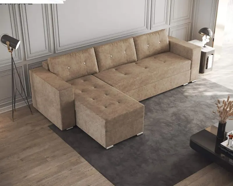 Coltar extensibil Eva Mare, Bej