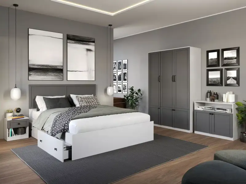 Comoda Grafit cu usi — imaginea 3